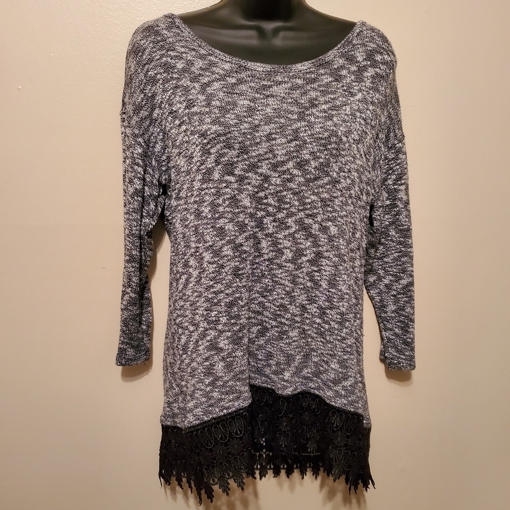 Gray and Black Sweater